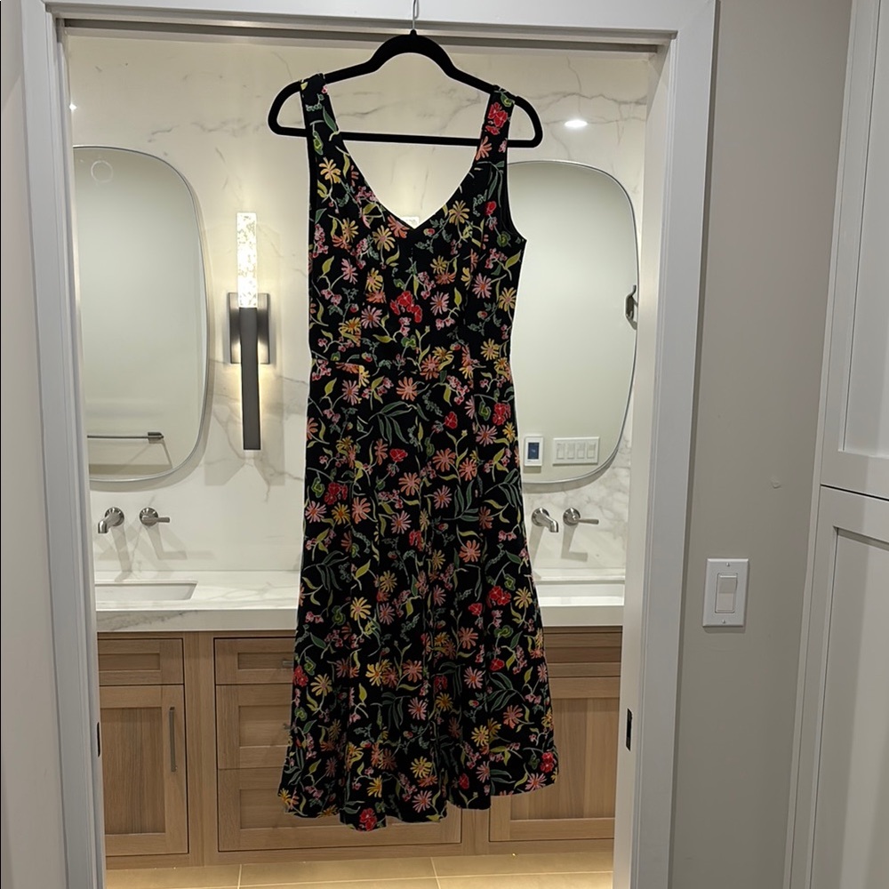 Floral Black Dress